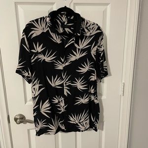 All Saints black floral shirt